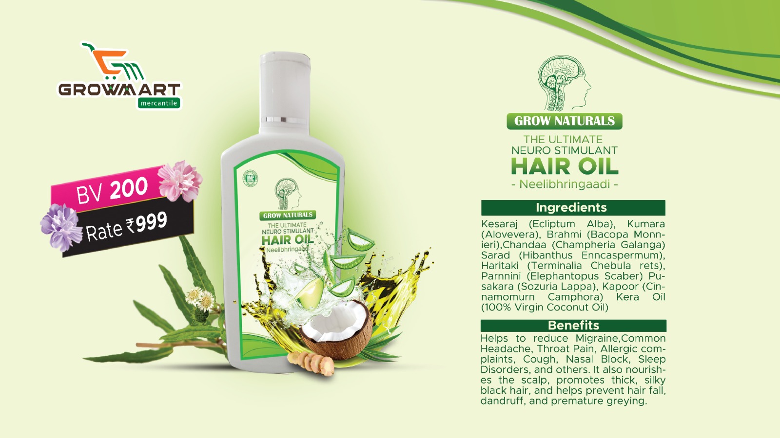 The Ultimate Neuro Stimulant Hair Oil