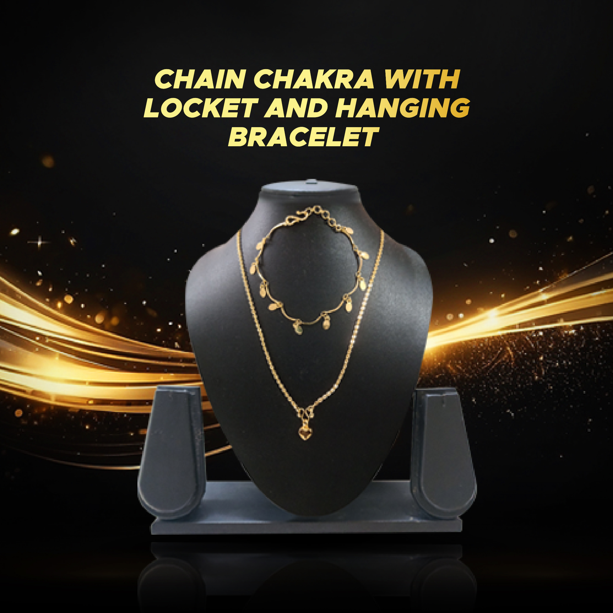 Chain Chakra With Locket And Hanging Bracelet